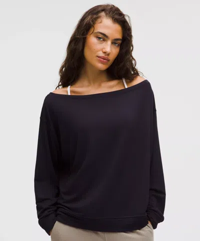 Lululemon Becalm Oversized Boatneck Long-sleeve Shirt