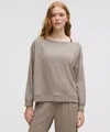 Lululemon Becalm Oversized Boatneck Long-sleeve Shirt
