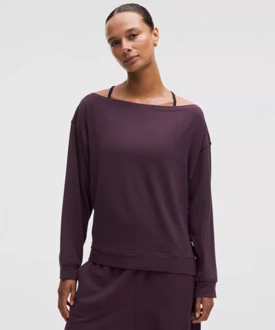 Lululemon Becalm Oversized Boatneck Long-sleeve Shirt