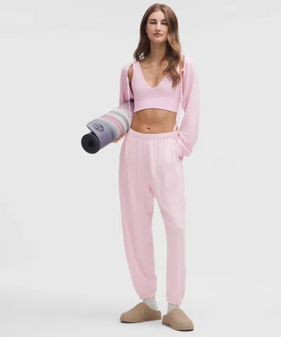 Lululemon Becalm Oversized Mid-rise Pant In Pink