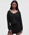 Lululemon Becalm Scoop-neck Pullover In Black