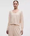 Lululemon Becalm Scoop-neck Pullover In Neutral