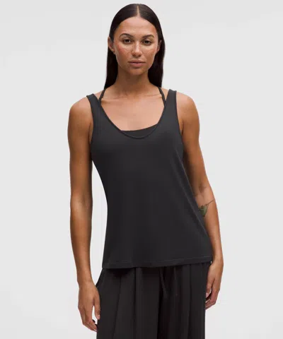 Lululemon Becalm V-neck Tank Top In Black