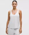 Lululemon Becalm V-neck Tank Top In White