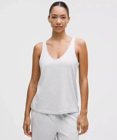 Lululemon Becalm V-neck Tank Top In White