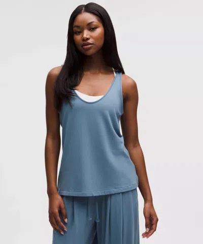 Lululemon Becalm V-neck Tank Top In Blue