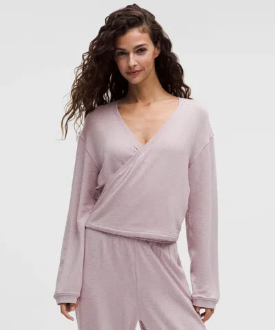 Lululemon Becalm Wrap-front Long-sleeve Shirt