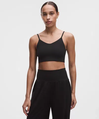 Lululemon Bend This Cami Spaghetti-strap Bra In Black