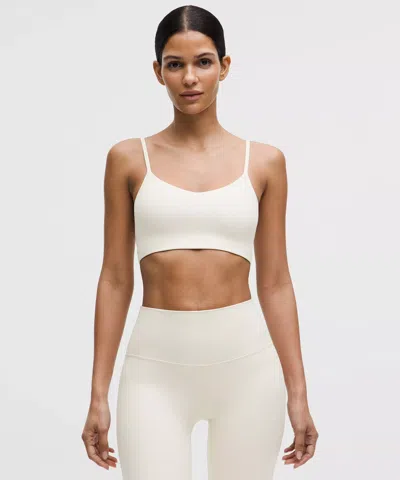 Lululemon Bend This Cami Spaghetti-strap Bra In Neutral