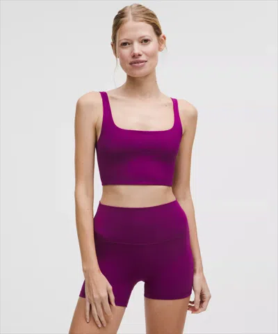 Lululemon Bend This Ribbed Scoop And Square Bra Light Support, A-c Cups