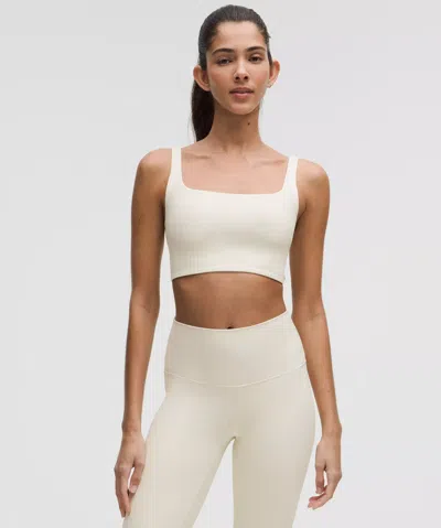 Lululemon Bend This Ribbed Scoop And Square Bra Light Support, A-c Cups
