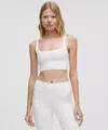 Lululemon Bend This Ribbed Scoop And Square Bra Light Support, A-c Cups