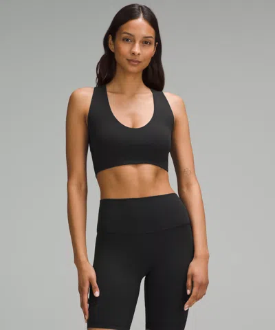 Lululemon Bend This Scoop And Cross Bra A-c Cups In Black