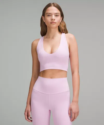 Lululemon Bend This Scoop And Cross Bra A-c Cups In Pink