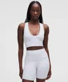 Lululemon Bend This Scoop And Cross Bra Light Support, A-c Cups In White