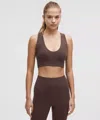 Lululemon Bend This Scoop And Cross Bra Light Support, A-c Cups In Brown