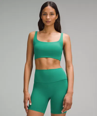 Lululemon Bend This Scoop And Square Bra A-c Cups In Green