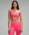 Lululemon Bend This Scoop And Square Bra A-c Cups In Pink