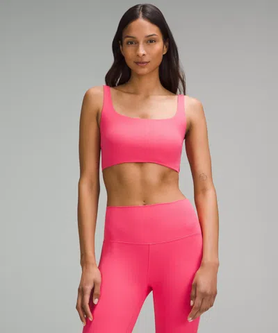 Lululemon Bend This Scoop And Square Bra A-c Cups In Pink