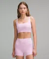 Lululemon Bend This Scoop And Square Bra A-c Cups In Pink