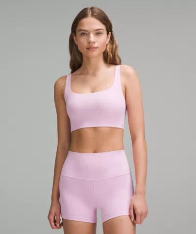 Lululemon Bend This Scoop And Square Bra A-c Cups In Pink