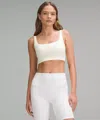 Lululemon Bend This Scoop And Square Bra Light Support, A-c Cups In White
