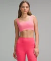 Lululemon Bend This Scoop And Square Bra Light Support, A-c Cups In Pink