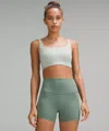 Lululemon Bend This Scoop And Square Bra Light Support, A-c Cups In Blue