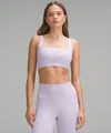 Lululemon Bend This Scoop And Square Bra In Purple