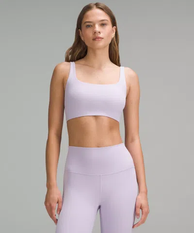 Lululemon Bend This Scoop And Square Bra In Purple