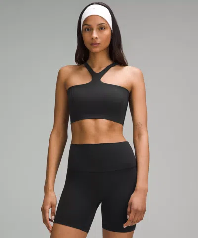Lululemon Bend This V And Racer Bra A-c Cups In Black