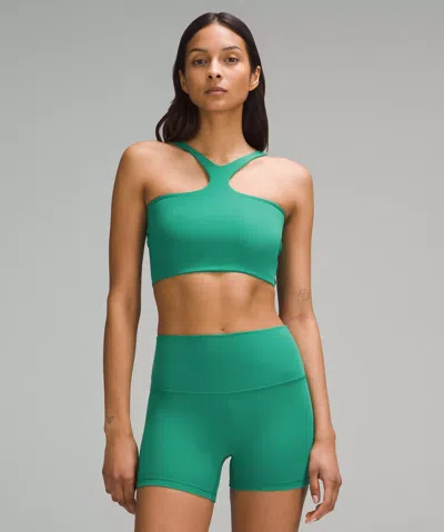 Lululemon Bend This V And Racer Bra A-c Cups In Green