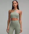 Lululemon Bend This V And Racer Bra Light Support, A-c Cups In Green