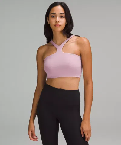 Lululemon Bend This V And Racer Bra Light Support, A-c Cups In Pink