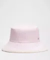Lululemon Boucle Fleece Reversible Bucket Hat In Pink