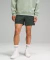Lululemon Bowline Shorts 5" Stretch Cotton Versatwill In Green