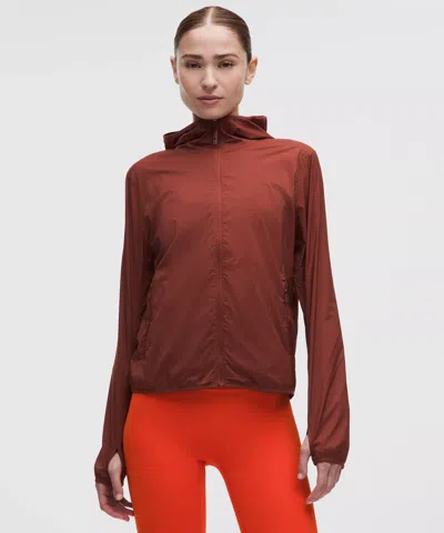 Lululemon Breathable Lightweight Training Jacket In Brown
