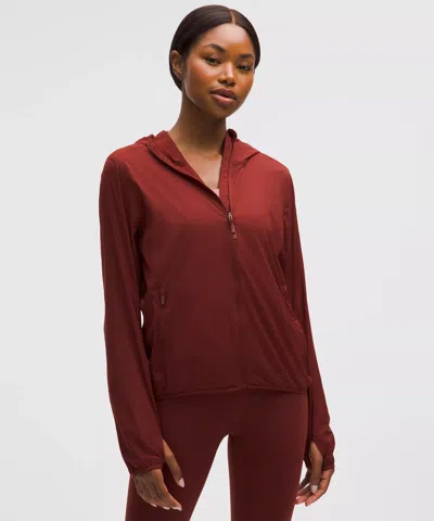 Lululemon Breathable Lightweight Training Jacket In Red