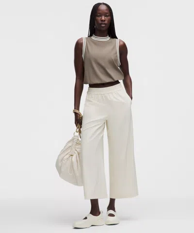 Lululemon Breezily Mid-rise Cropped Pant In White