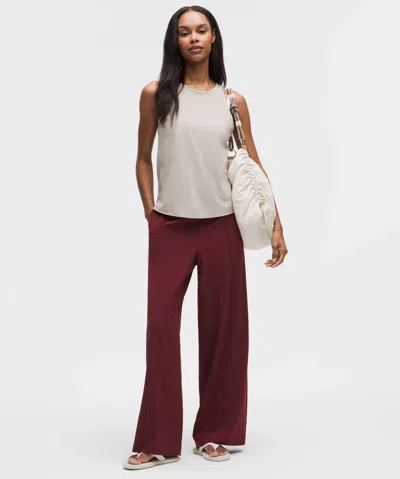 Lululemon Breezily Mid-rise Pant In Burgundy