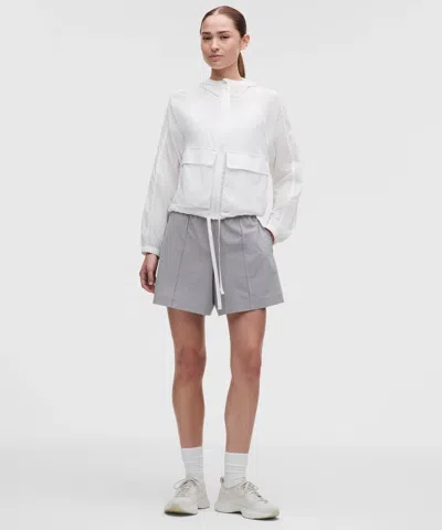 Lululemon Breezily Mid-rise Short 6" In White