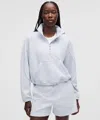 Lululemon Brushed Softstreme Half Zip In White