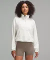 Lululemon Brushed Softstreme Half Zip In White