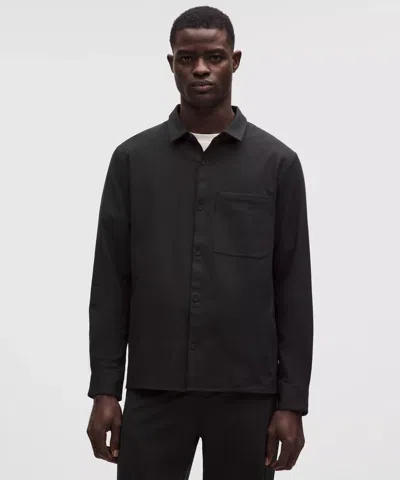 Lululemon Brushed Woven Overshirt In Black