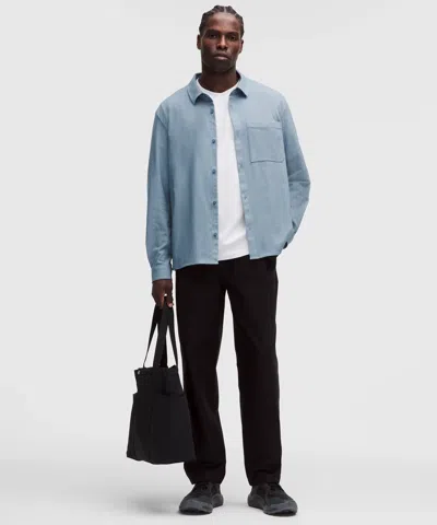 Lululemon Brushed Woven Overshirt In Blue