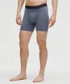 Lululemon Built To Move Boxer 5" In Blue