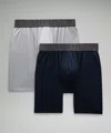Lululemon Built To Move Boxers 5" 2 Pack In Multi