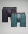 Lululemon Built To Move Boxers 5" 2 Pack In Animal Print