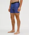 Lululemon Built To Move Boxers 5" In Blue