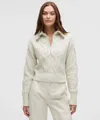 Lululemon Cable-knit Oversized Half Zip In Neutral
